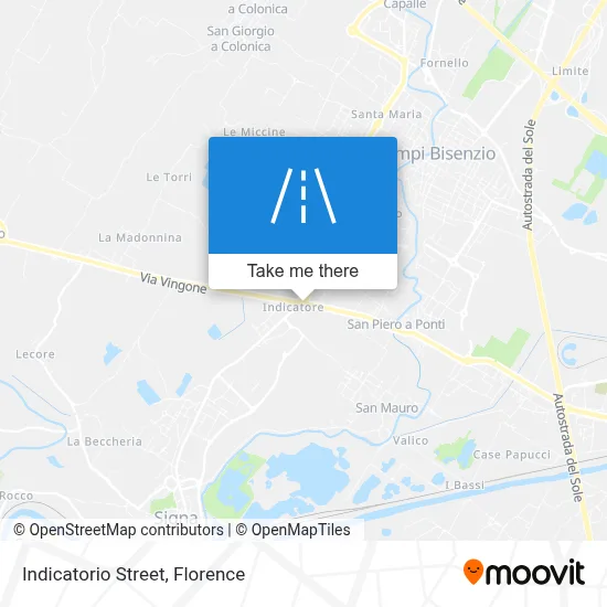 Indicatorio Street map