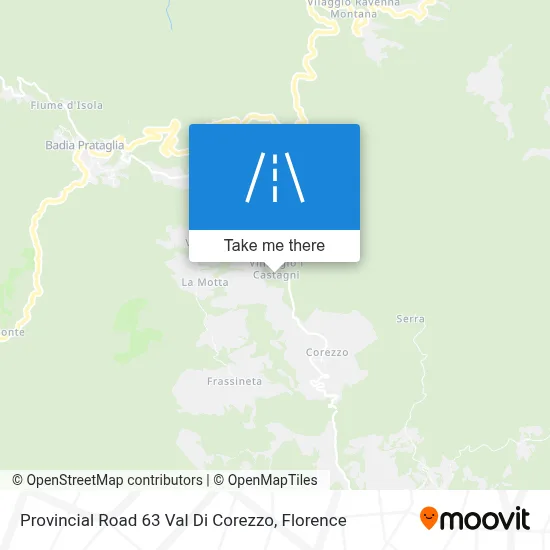 Provincial Road 63 Val Di Corezzo map