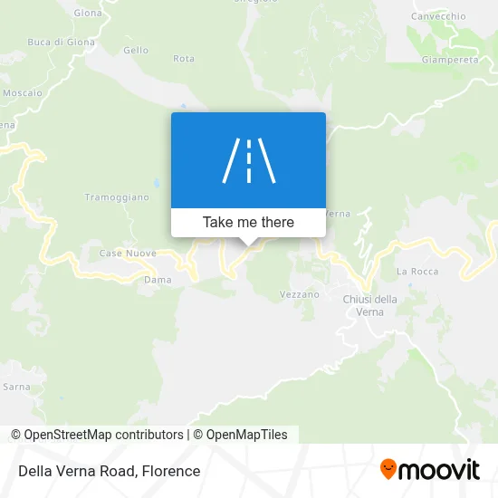 Della Verna Road map