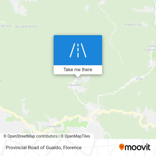 Provincial Road of Gualdo map
