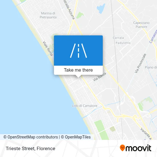Trieste Street map