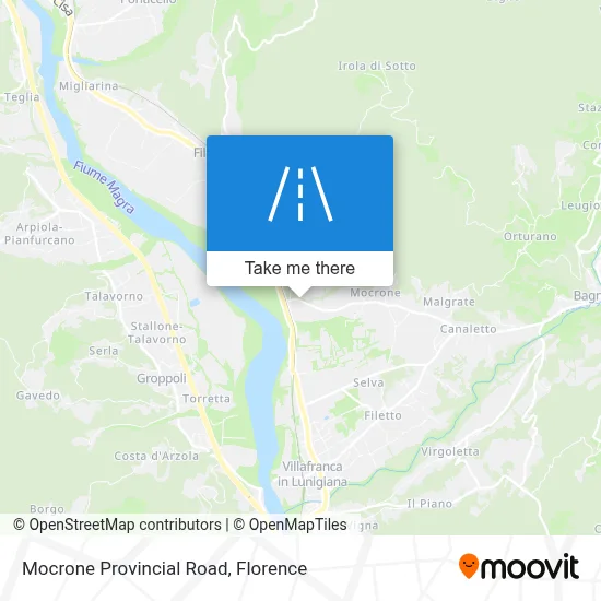 Mocrone Provincial Road map
