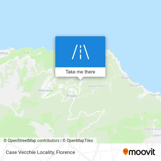 Case Vecchie Locality map