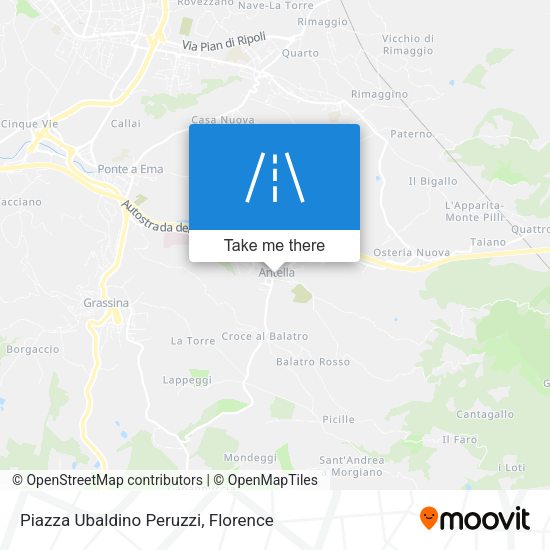 Piazza Ubaldino Peruzzi map