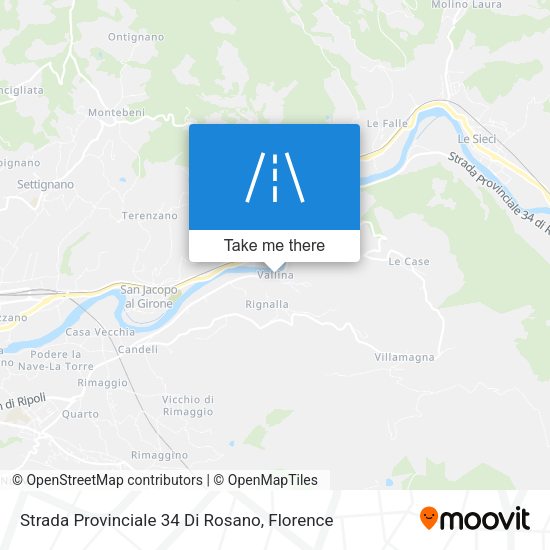 Strada Provinciale 34 Di Rosano map