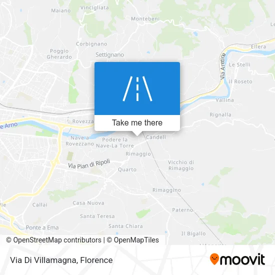Via Di Villamagna map
