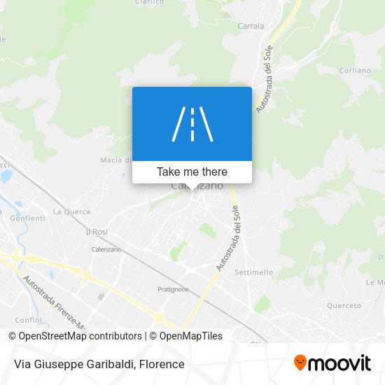 Via Giuseppe Garibaldi map
