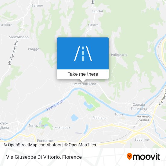 Via Giuseppe Di Vittorio map