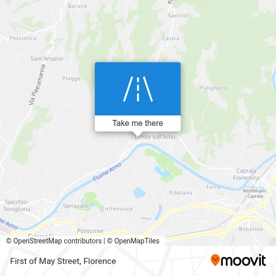 First of May Street map