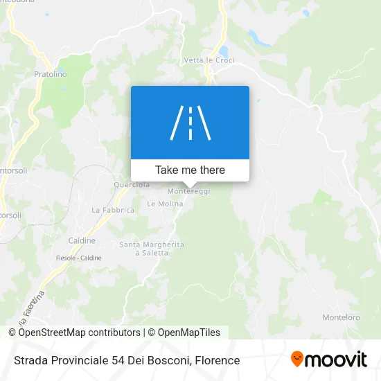 Strada Provinciale 54 Dei Bosconi map