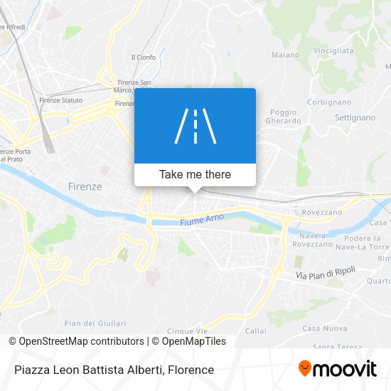 Piazza Leon Battista Alberti map