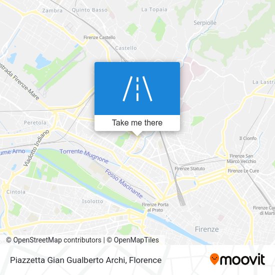 Piazzetta Gian Gualberto Archi map