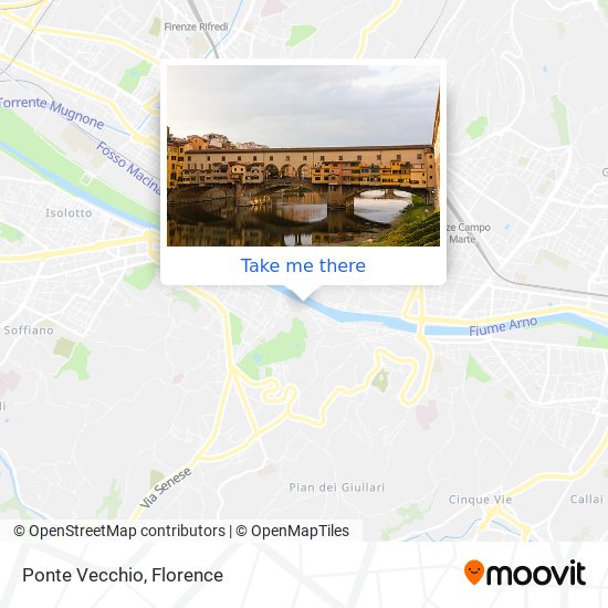 Ponte Vecchio map