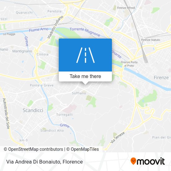 Via Andrea Di Bonaiuto map