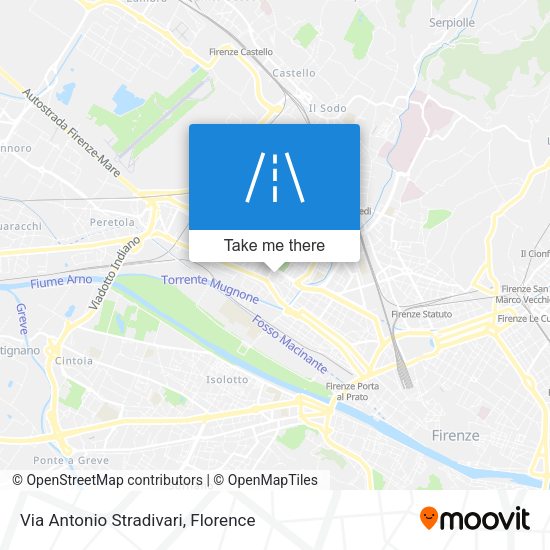 Via Antonio Stradivari map
