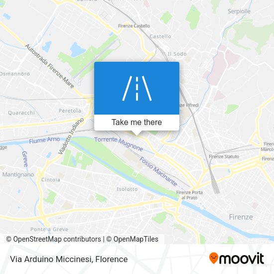 Via Arduino Miccinesi map