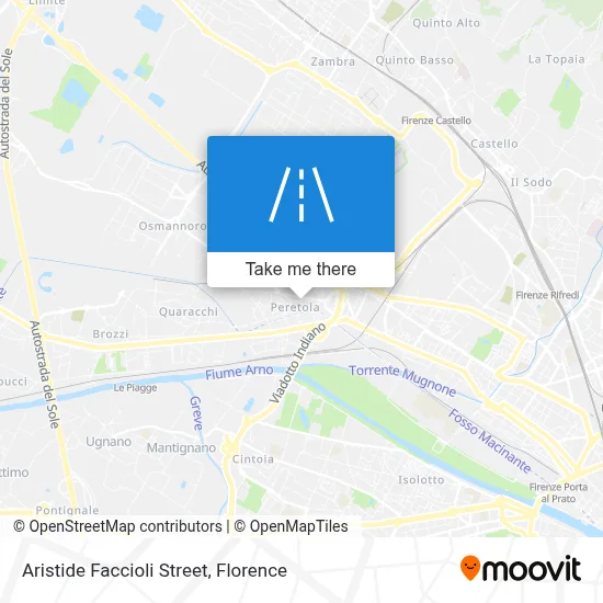 Aristide Faccioli Street map