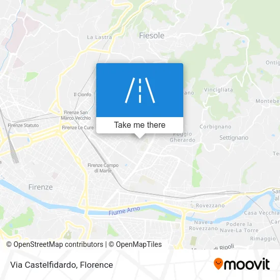 Via Castelfidardo map