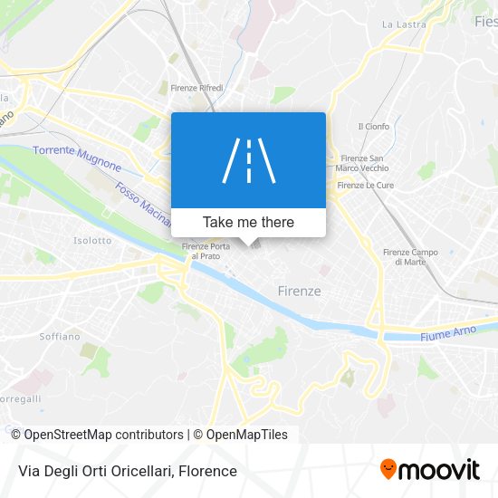 Via Degli Orti Oricellari map