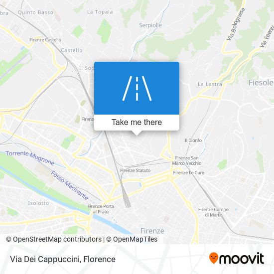 Via Dei Cappuccini map