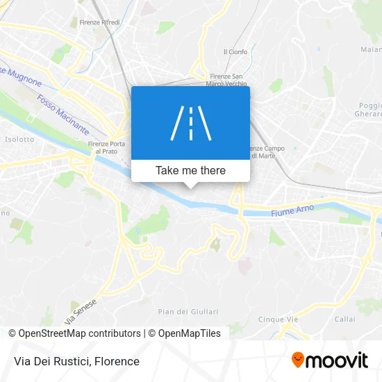 Via Dei Rustici map