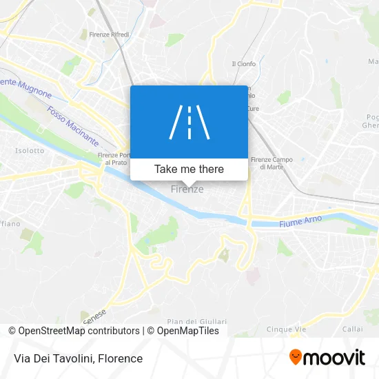 Via Dei Tavolini map
