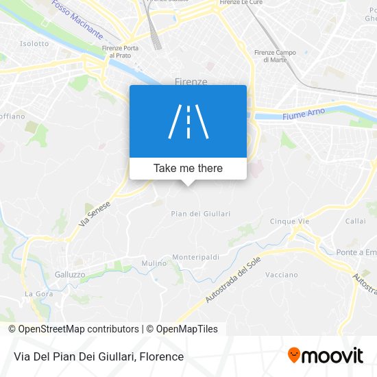 Via Del Pian Dei Giullari map