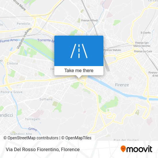 Via Del Rosso Fiorentino map