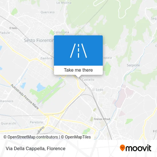 Via Della Cappella map