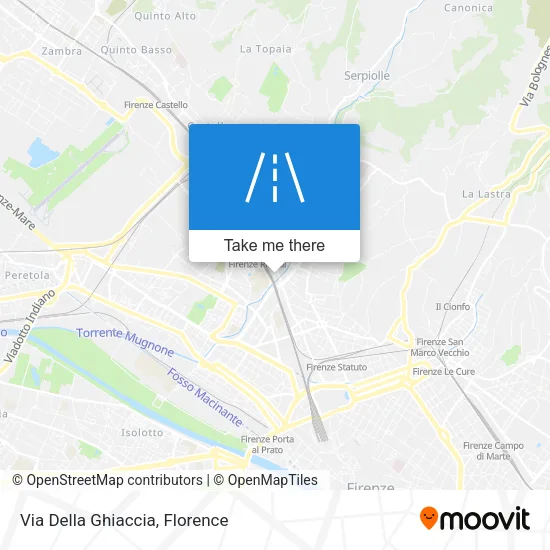 Via Della Ghiaccia map