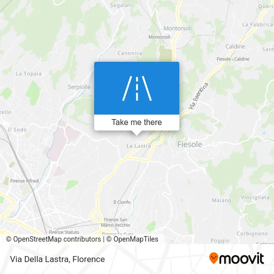 Via Della Lastra map