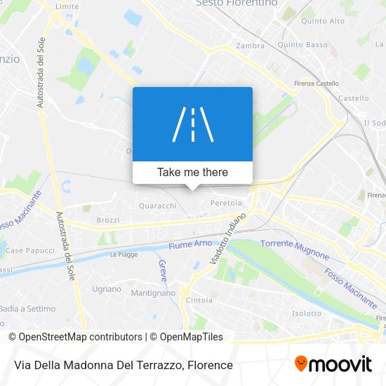 Via Della Madonna Del Terrazzo map
