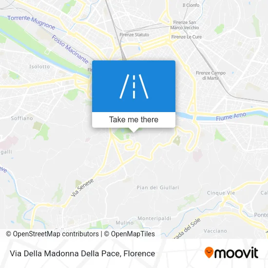 Via Della Madonna Della Pace map