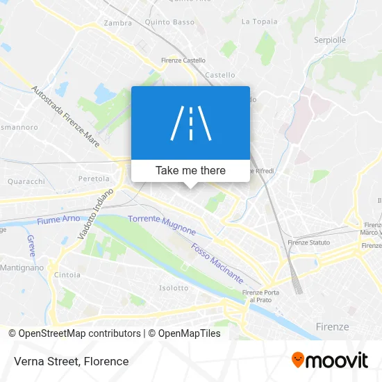 Verna Street map