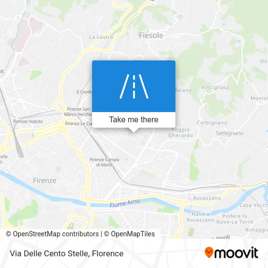 Via Delle Cento Stelle map
