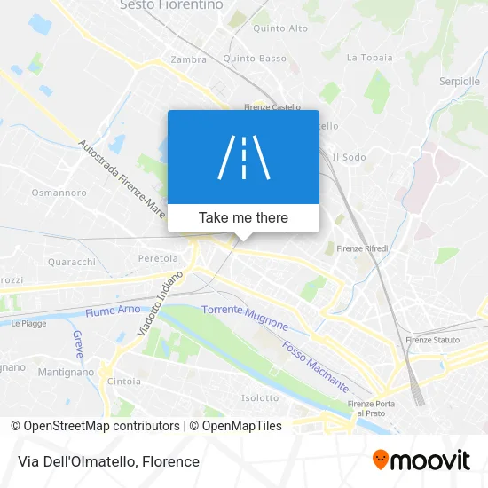 Via Dell'Olmatello map