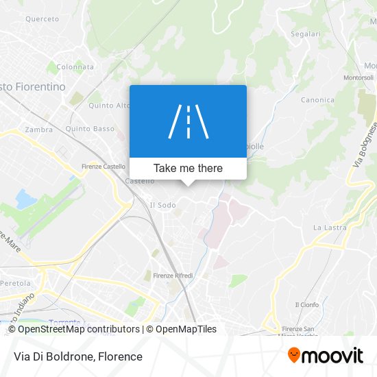 Via Di Boldrone map