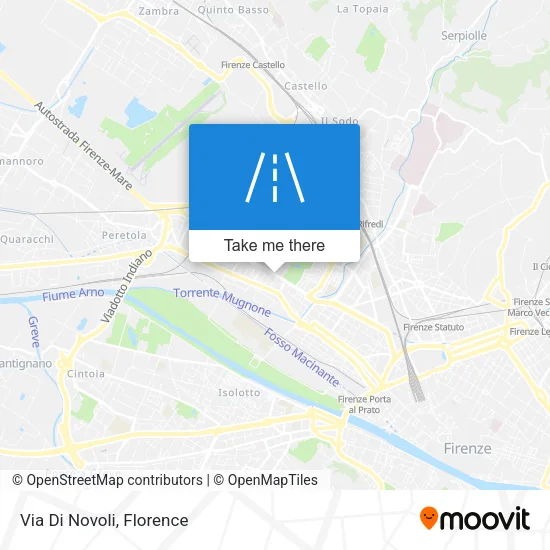 Via Di Novoli map