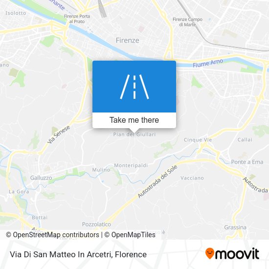 Via Di San Matteo In Arcetri map