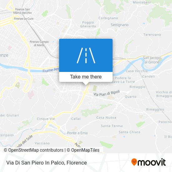 Via Di San Piero In Palco map