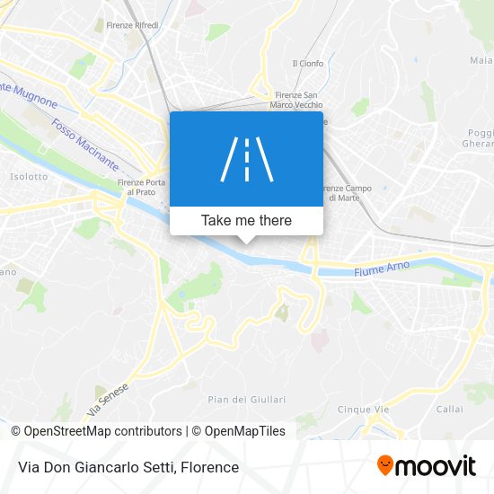 Via Don Giancarlo Setti map