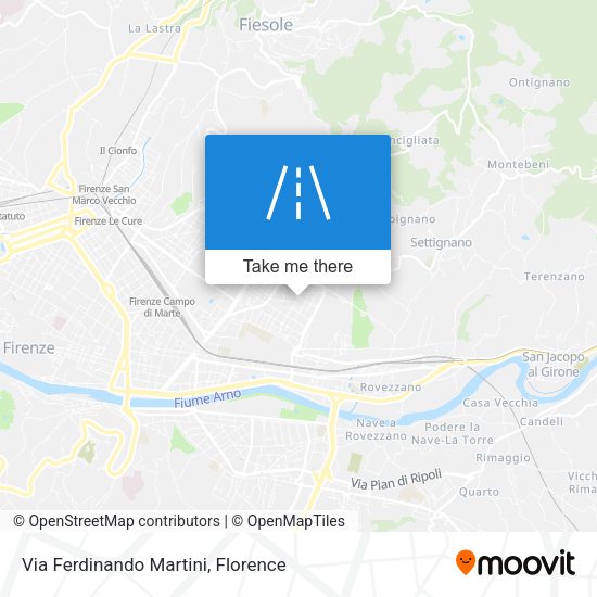 Via Ferdinando Martini map