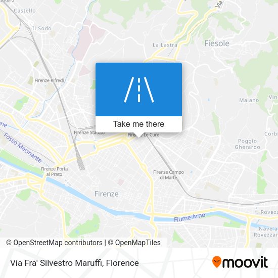Via Fra' Silvestro Maruffi map