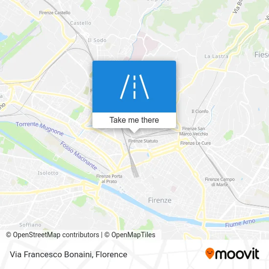 Francesco Bonaini Street map