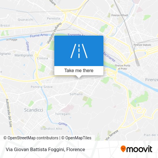 Via Giovan Battista Foggini map