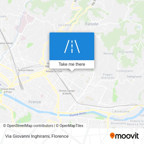 Via Giovanni Inghirami map