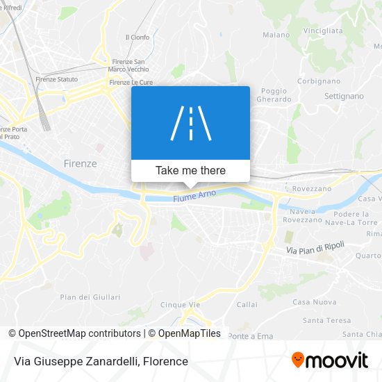 Via Giuseppe Zanardelli map