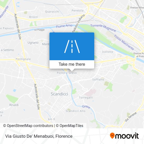 Via Giusto De' Menabuoi map