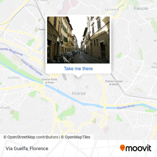 How to get to Via Guelfa in Firenze by Bus Train or Light Rail