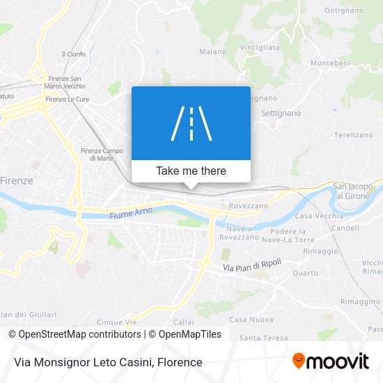 Via Monsignor Leto Casini map